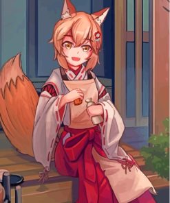 Fox Girl Anime Paint By Numbers