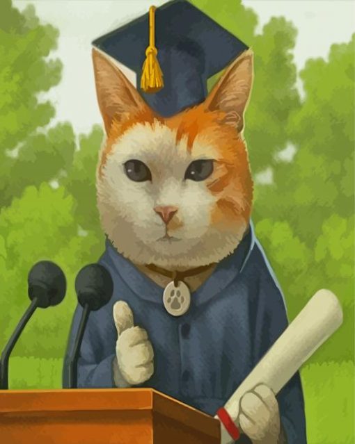 Graduated Cat Paint By Numbers