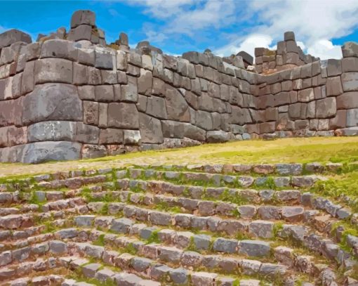 Inca Ruins Paint By Numbers