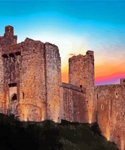Kidwelly Castle At Sunset Paint By Numbers