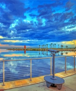 Kissimmee Lakefront Park At Sunset Paint By Numbers