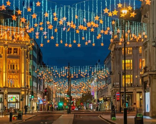 London Christmas Paint By Numbers