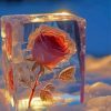 Lonely Frozen Rose Paint By Numbers
