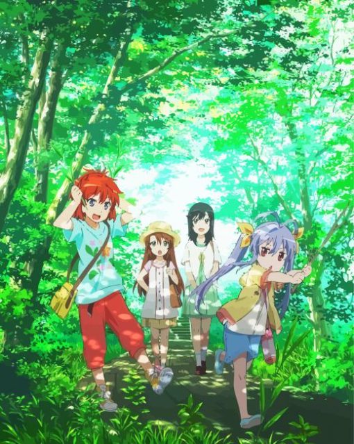 Non Non Biyori Girls Paint By Numbers