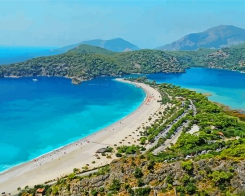 Oludeniz Blue Lagoon Paint By Numbers