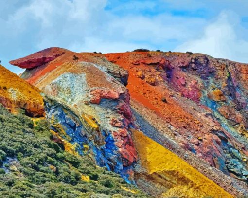 Parys Colorful Mountain Paint By Numbers