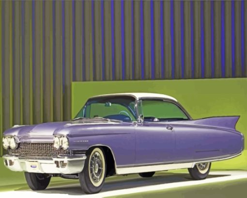 Purple Cadillac Eldorado Car Paint By Numbers