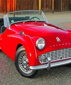 Red Tr3 Car Paint By Numbers