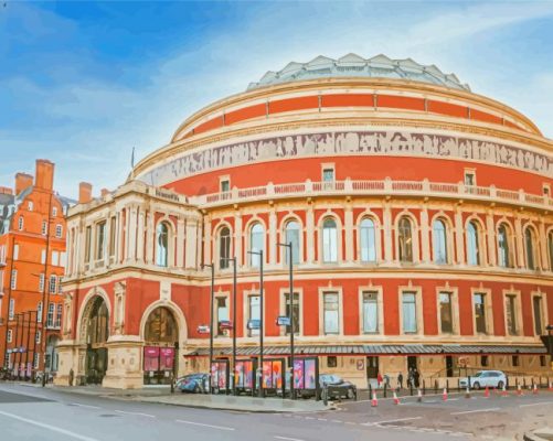 Royal Albert Hall In London England Paint By Numbers