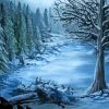 Snow Winter Forest Paint By Numbers