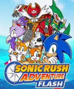 Sonic Rush Adventure Poster Paint By Numbers