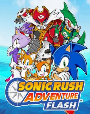 Sonic Rush Adventure Poster Paint By Numbers