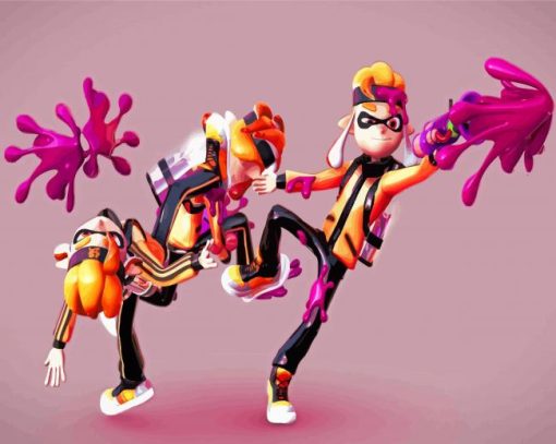 Splatoon Characters Paint By Numbers