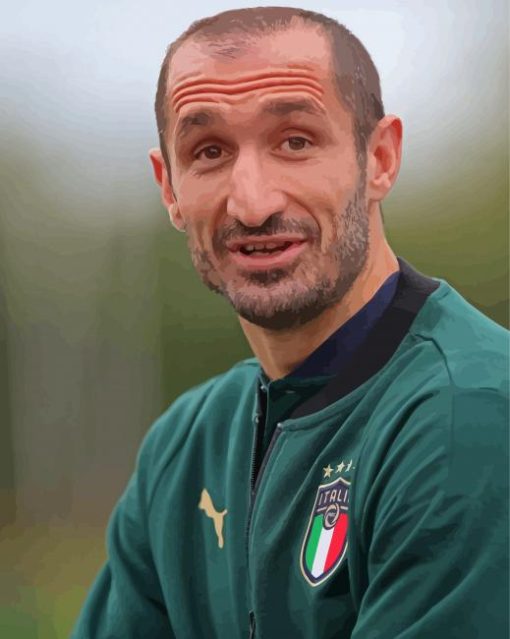 The Footballer Chiellini Giorgio Paint By Numbers