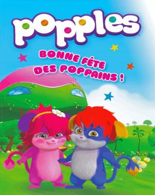 The Popples Cartoon Poster Paint By Numbers