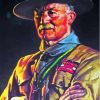 Vintage Baden Powell Paint By Numbers