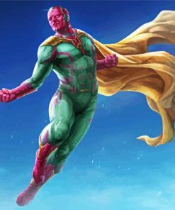 Vision Avengers Superhero Paint By Numbers