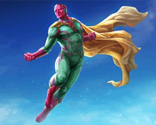 Vision Avengers Superhero Paint By Numbers