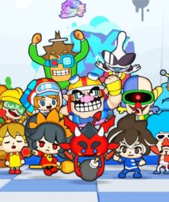 Warioware Game Characters Paint By Numbers