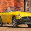 Yellow Mg Roadster Paint By Numbers