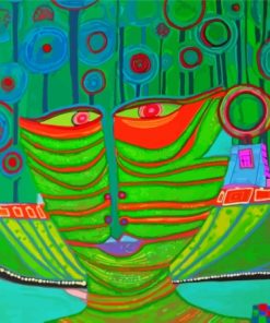 A Columbus Rainy Day In India by Hundertwasser Paint By Numbers