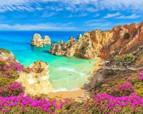 Algarve Beaches Paint By Numbers