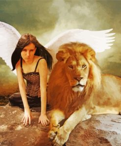 Angel And Lion Paint By Numbers
