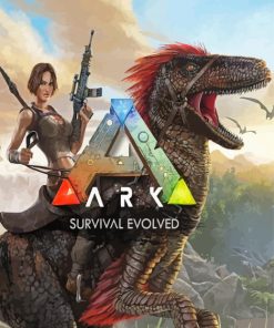 Ark Survival Evolved Video Game Poster Paint By Numbers