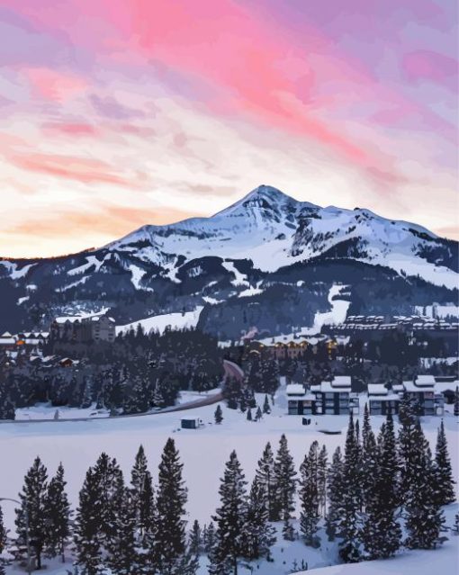 Big Sky Montana Sunset Paint By Numbers