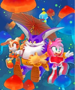 Big The Cat From Sonic Paint By Numbers