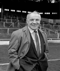 Black And White Bill Shankly Paint By Numbers