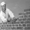 Black And White Brick Worker Paint By Numbers