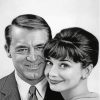Black And White Cary Grant And Audrey Hepburn Paint By Numbers