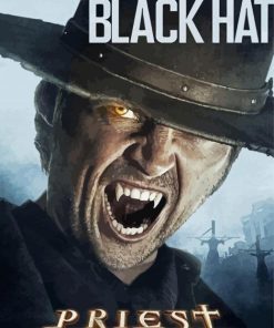 Black Hat Priest Movie Poster Paint By Numbers