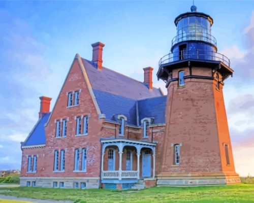 Block Island Lighthouse Paint By Numbers