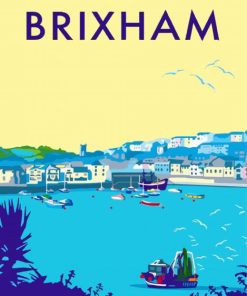 Brixham Poster Paint By Numbers