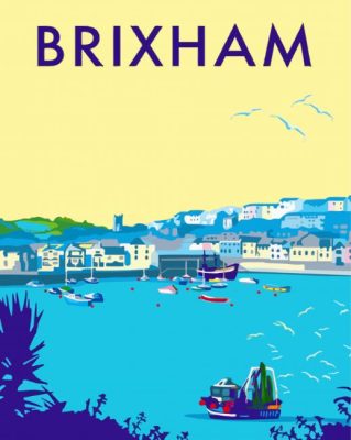 Brixham Poster Paint By Numbers