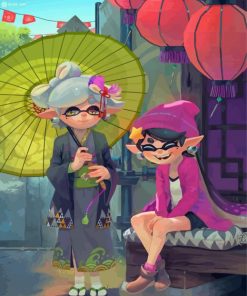 Callie And Marie Splatoon 3 Game Paint By Numbers