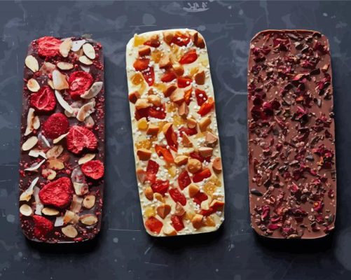 Chocolate Fruits Bars Paint By Numbers