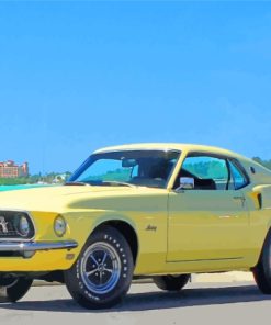 Classic 1969 Ford Mustang Fastback Paint By Numbers
