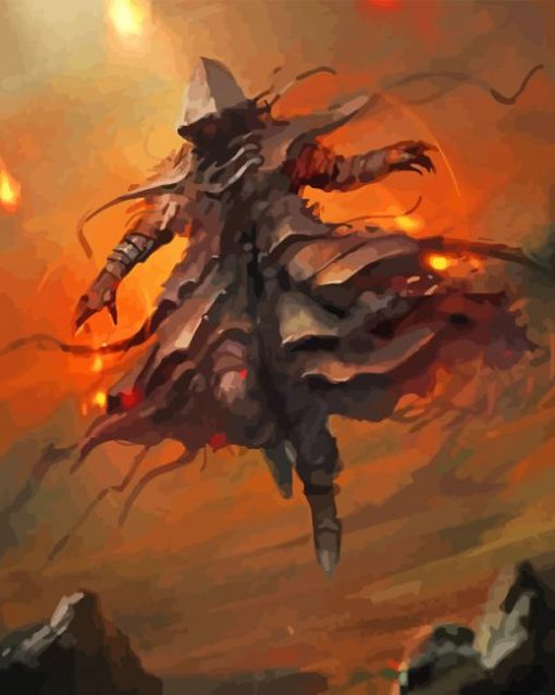 Cloaked Figure Paint By Numbers