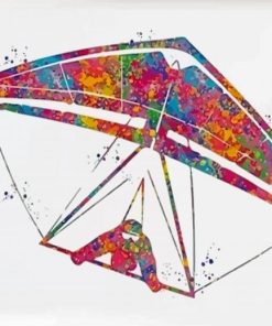 Colorful Hang Gliding Art Paint By Numbers