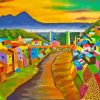 Colorful Indonesian Village Paint By Numbers