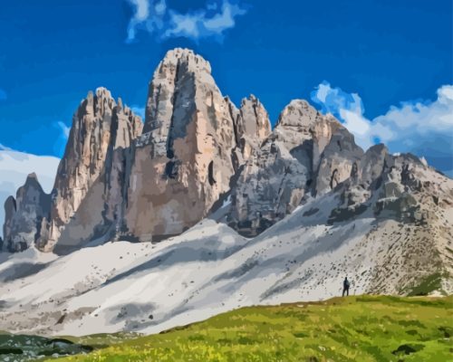 Dolomite Mountains Paint By Numbers