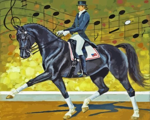 Dressage Horse Paint By Numbers