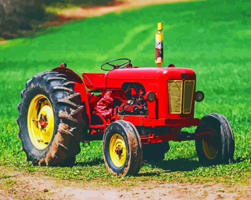 Farm Tractor Paint By Numbers