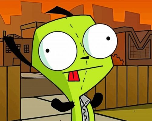 GIR Invader Zim Animation Paint By Numbers