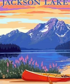 Jackson Lake Poster Paint By Numbers