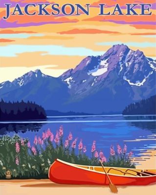 Jackson Lake Poster Paint By Numbers