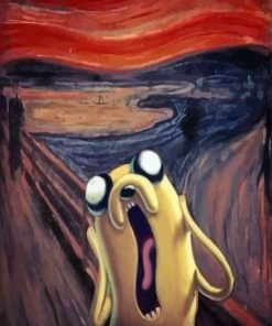 Jake The Dog Screaming Paint By Numbers